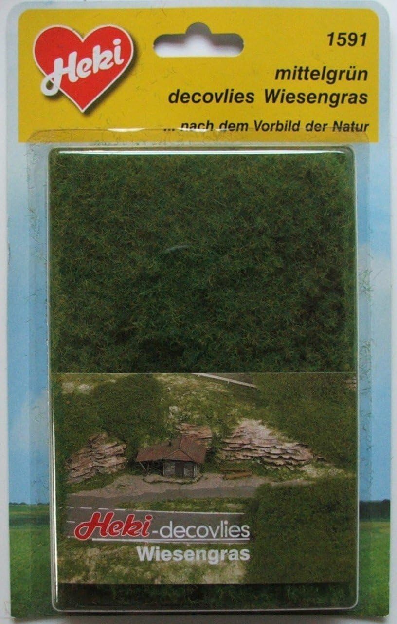 HEKI 1591 Meadow Grass Medium Green 28 x 14cm