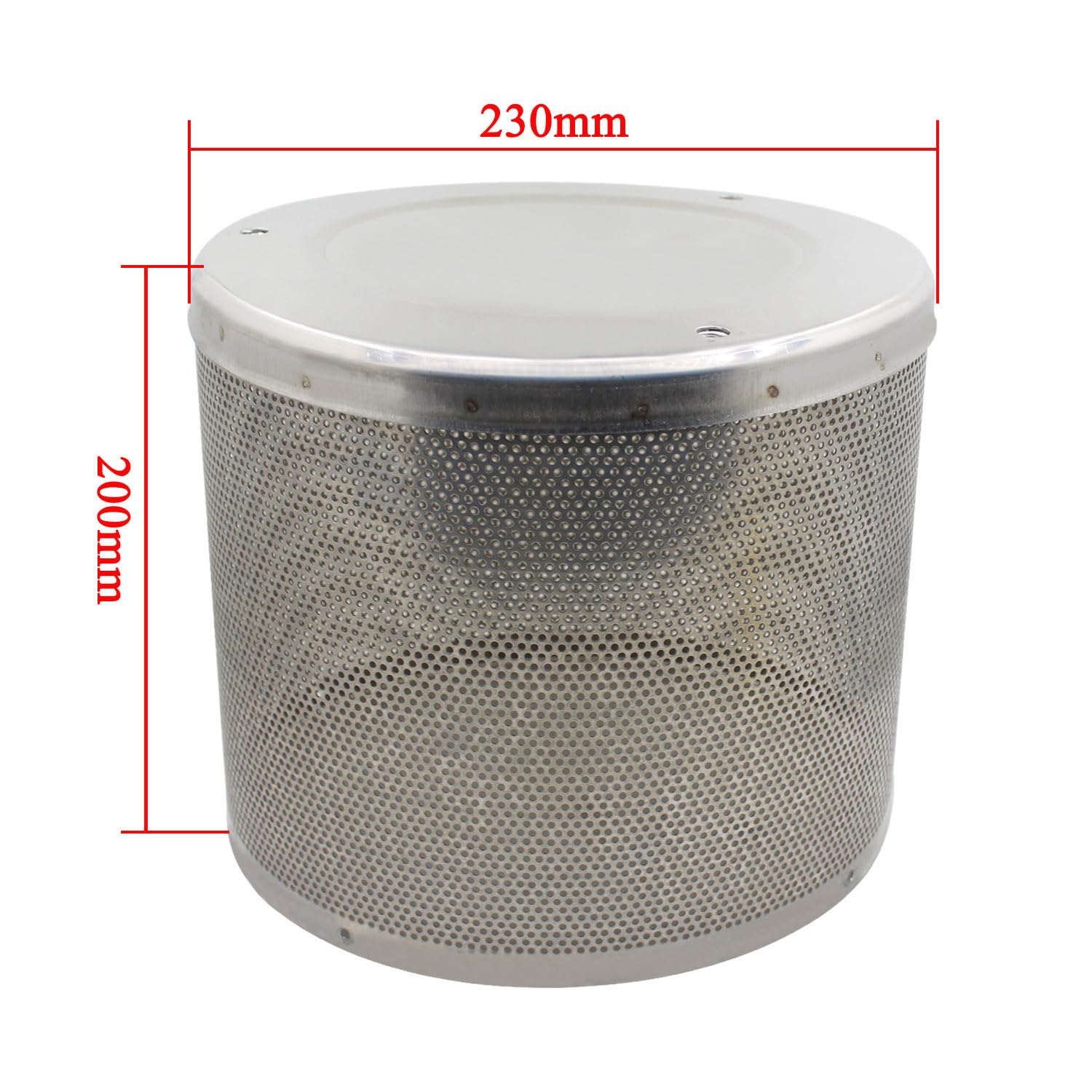 Malla para quemador de gas para calefactor de patio a gas malla de acero inoxidable rejilla cocina gas quemador industrial a gas calentador exterior jardin terraza natural quemador (plateado, 230mm)