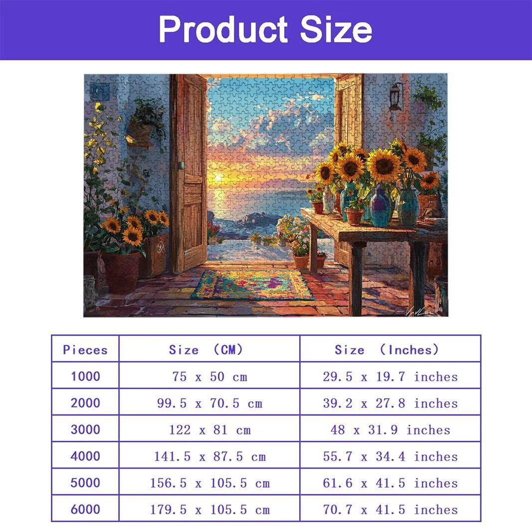 Włochy puzzle dla dorosłych 5000, 5000 puzzli dla dorosłych, 156,5 x 105,5 cm twarde niemożliwe drewniane puzzle, wymagająca gra dla całej rodziny, wystrój domu, motyw: (krajobraz), -8823