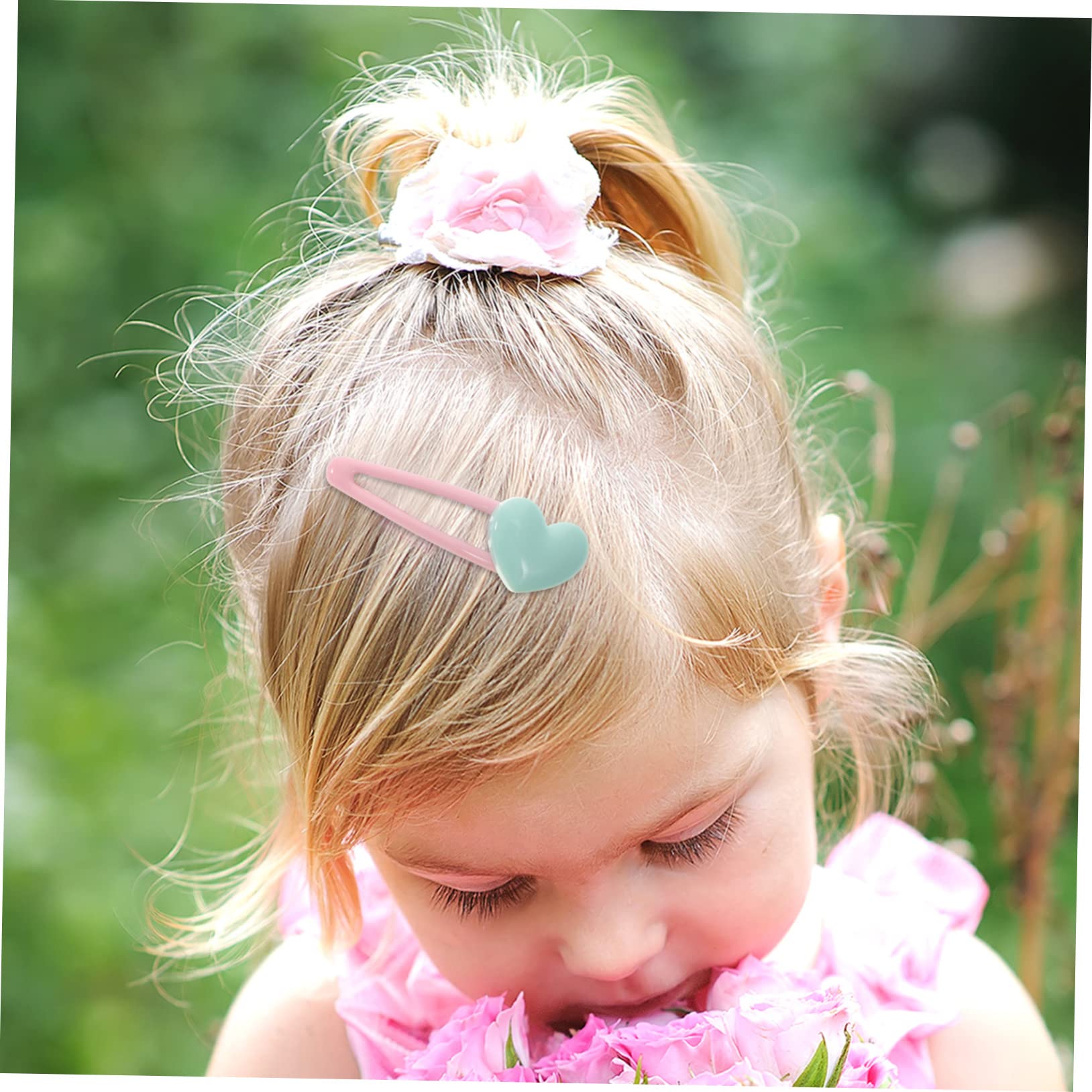 Healeved 50pezzi Fermagli Per Colorati Clip Per Leggeri e Resistenti Accessori Per Ragazze Adatti Tutti Tipi Acconciature e