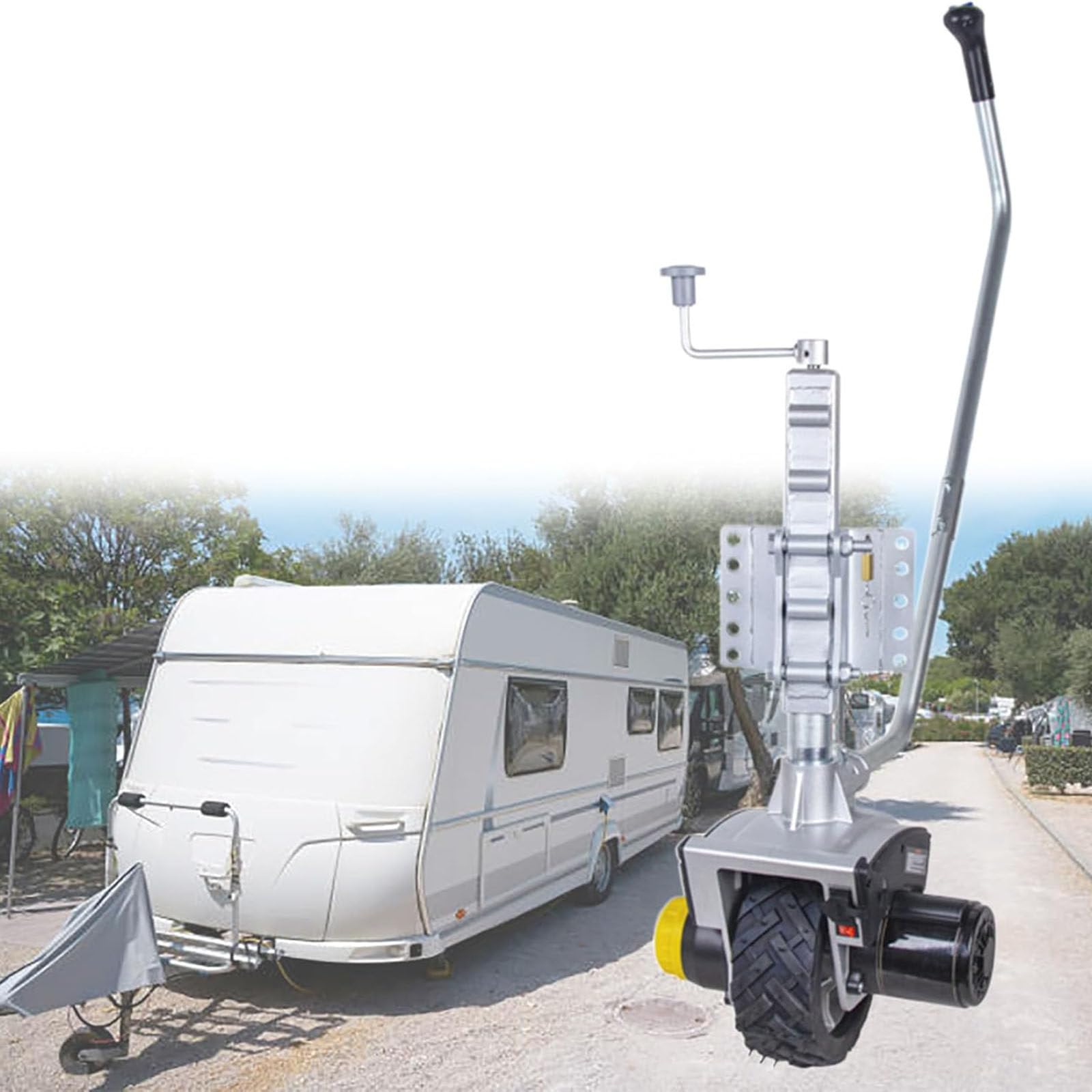 ylpddmm Electric Trailer Dolly, Caravan Mover Trailer Jack with Wheel