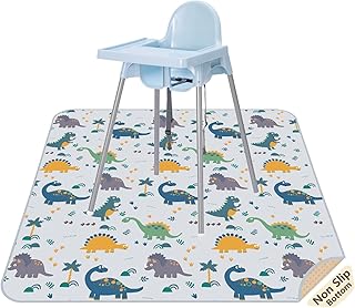 Washable splash mat for high chair