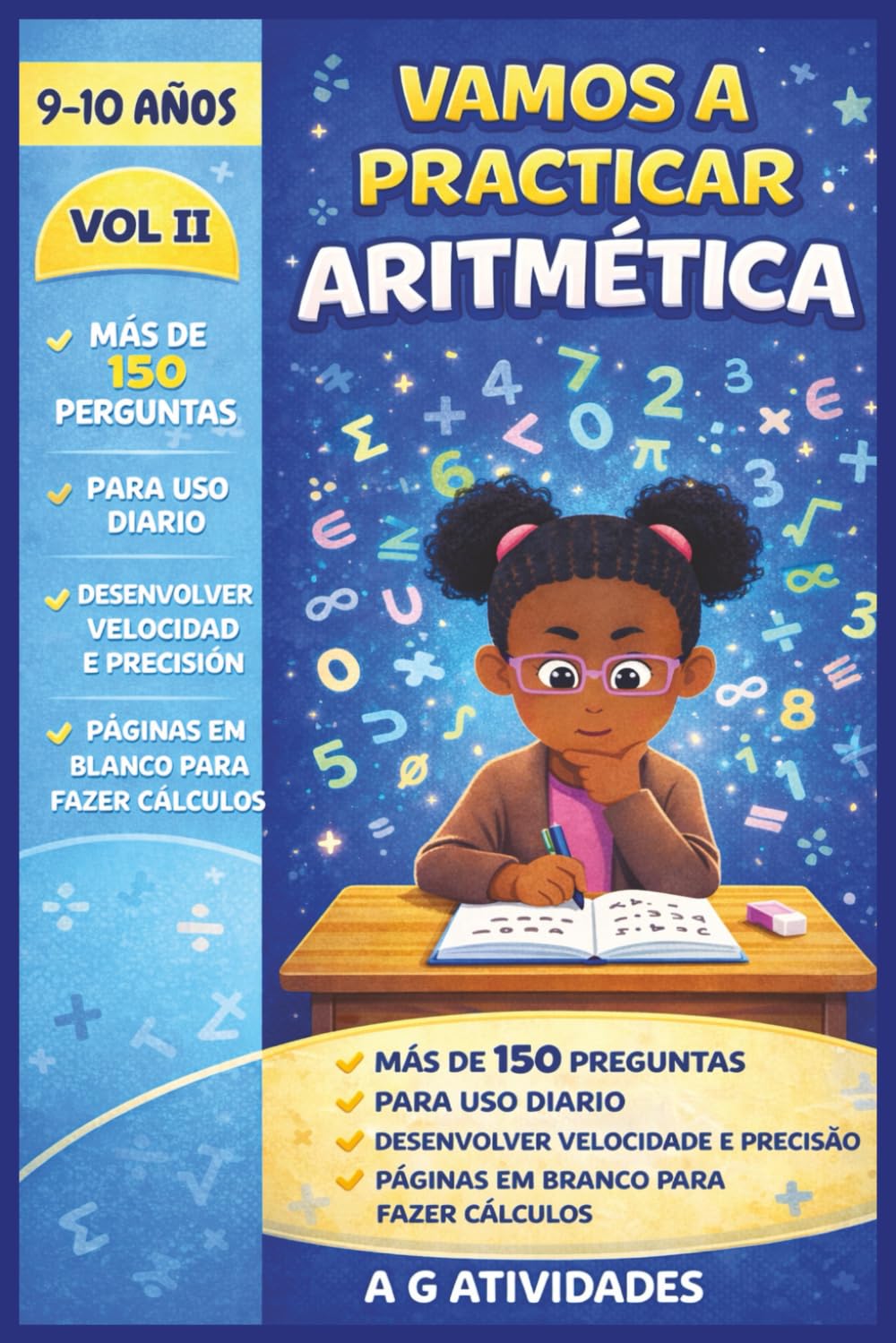 Vamos a Praticar Aritmética: Actividades de Aritmética para Niños 9 a 10 ãnos Volumen II