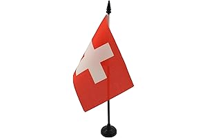 AZ FLAG Switzerland Mini Table Flag 4'' x 6'' - Swiss Stick...