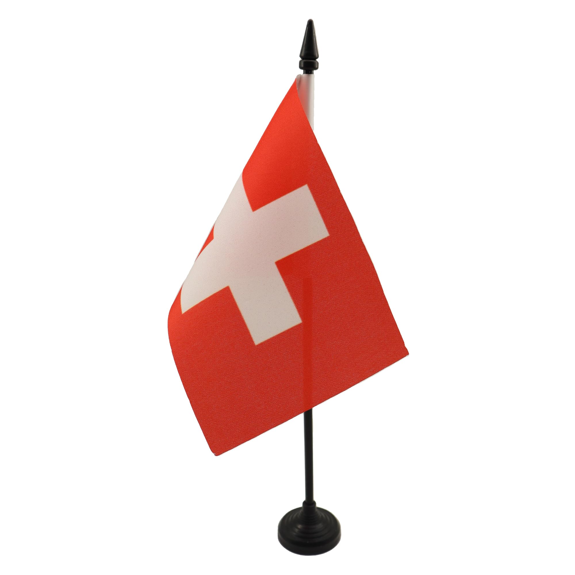 AZ FLAG Switzerland Table Flag 4x6 in 100D Polyester Plastic Base