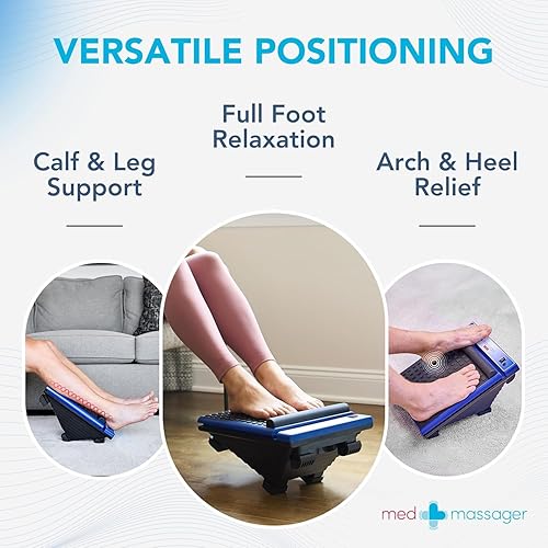 Vista 3 de MedMassager Combo clásico para pies y cuerpo Unidades de terapia de masaje de tejido profundo, masajeador en casa, motores de doble velocidad