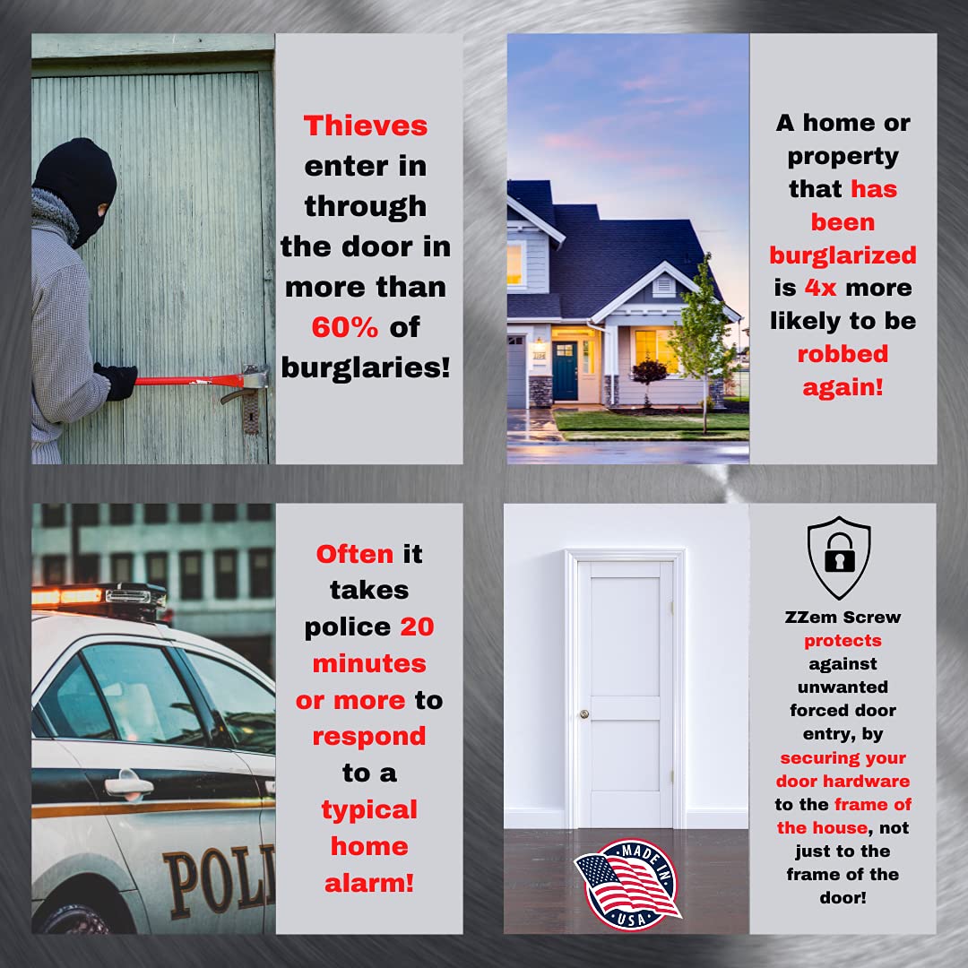 ZZem Screw 8 Pack Stripped Screw Hole Repair Kit Door Hinge Stripped