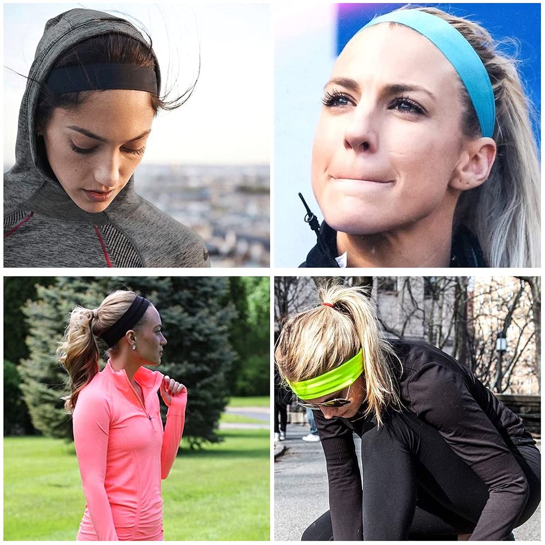 ayushicreationa Cotton Headband Stretch Elastic Yoga Soft and Stretchy Sports Fashion Headband for Women and Girls Hairband for Sports or Fashion (Pack of 6pcs) 2