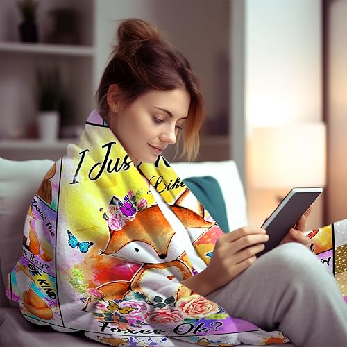 Miniatura 3 de Regalos de zorro para niñas y niños, manta de zorro impresa en 3D, súper suave y ligera, mantas y mantas para amantes de los zorros, regalos de