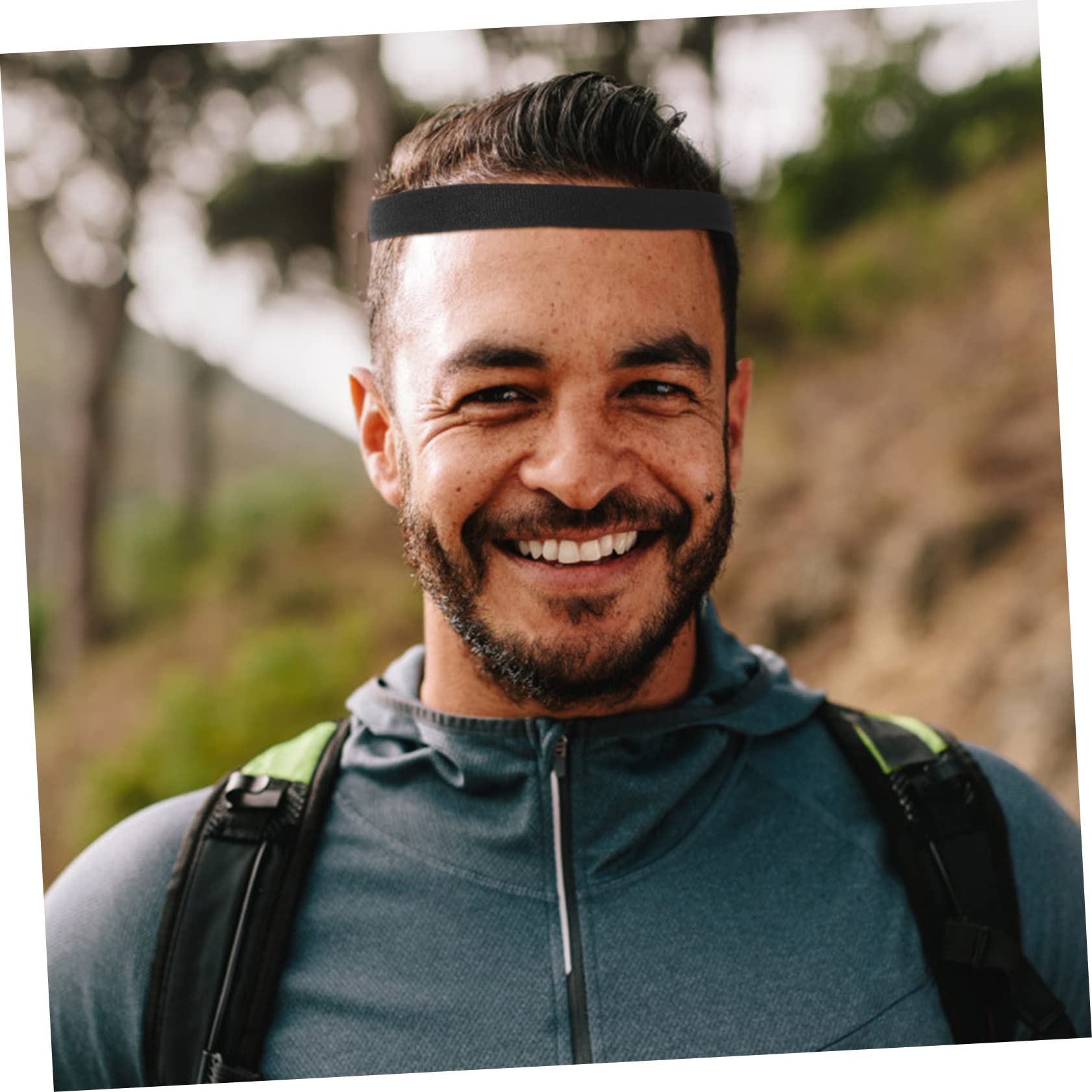 8 Piezas Diadema Deportiva Antitranspirante De Los Hombres Cintas Elásticas para El Cabello De Mujer Diademas Blancas Venda Multifunción Poliéster Accesorios para El Cabello Perder