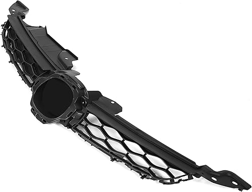 Miniatura 4 de KUAFU Rejilla superior delantera compatible con Mazda CX7 CX-7 2010-2012 Reemplazo para MA1200189 EH4850710C Parrilla de parachoques Negro