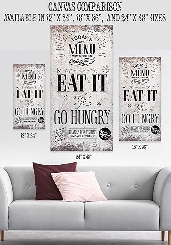 Miniatura 2 de Today's Menu Canvas Print - Classic Farmhouse Kitchen Decor, Kitchen Signs Wall Decor, Antique Style Housewarming Gift, Moms Day Gift, Rustic Metal