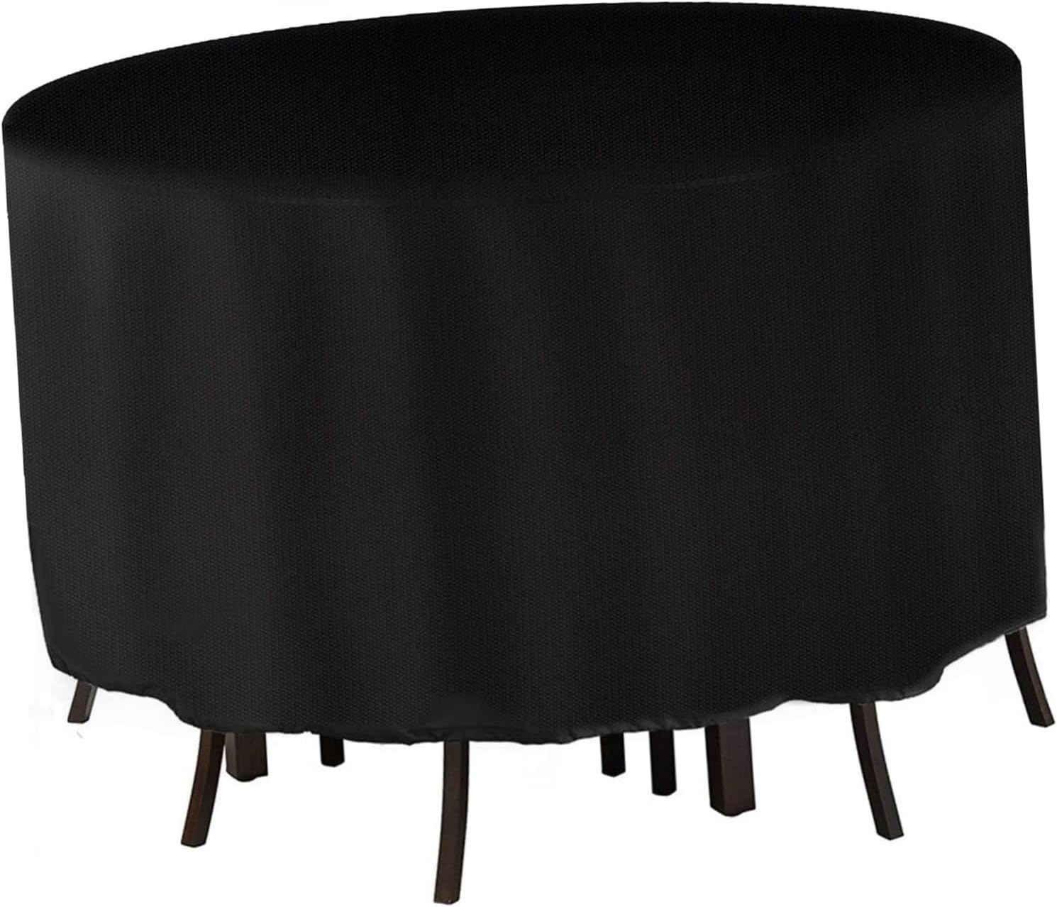 Garden Table Cover Durable Circular Patio Furniture Protector Heavy Duty Weatherproof Design for Outdoor Use Fits Tables