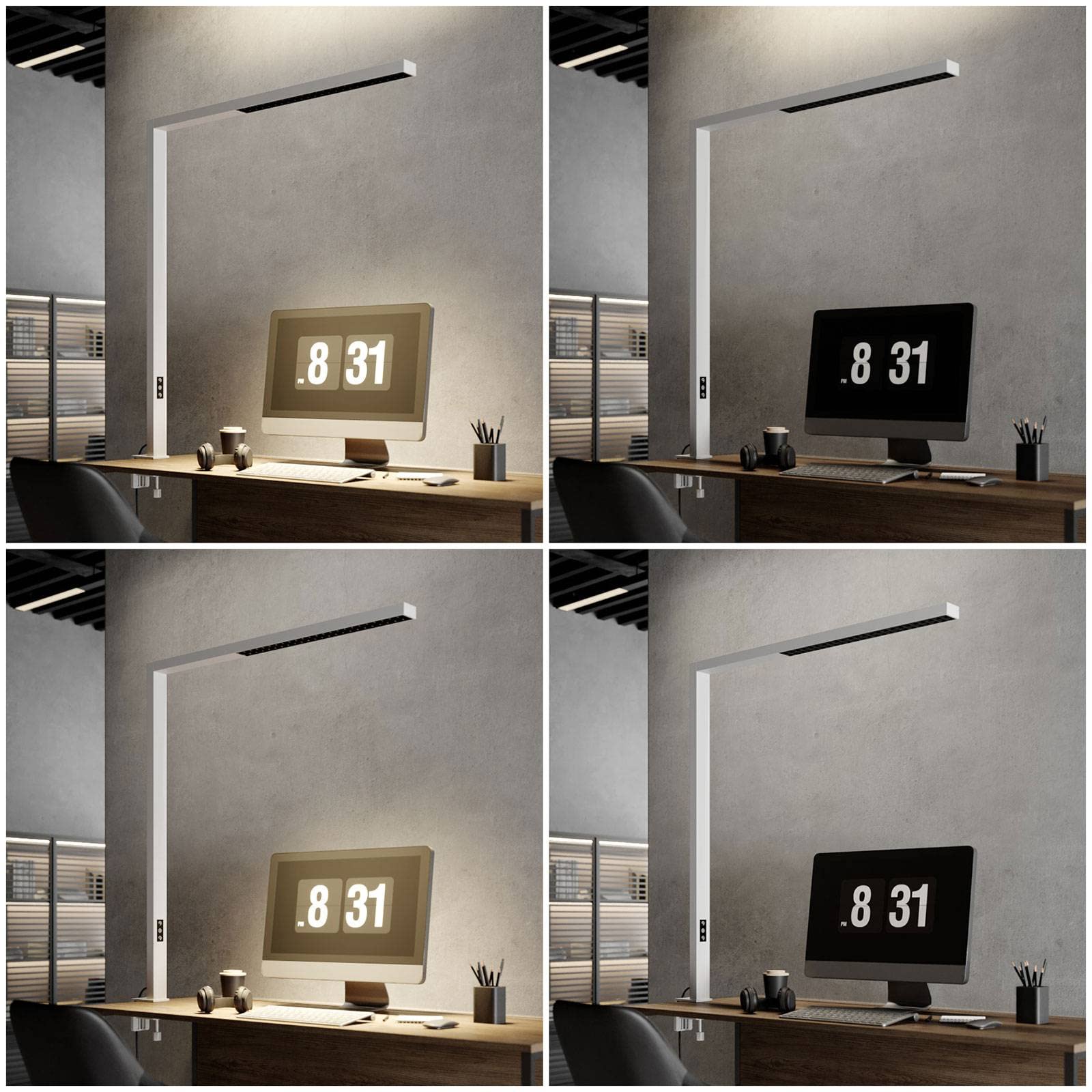 Arcchio dimmerabile (Moderno) colore Bianco, in Alluminio ad es. Studio & Ufficio lampadina inclusa