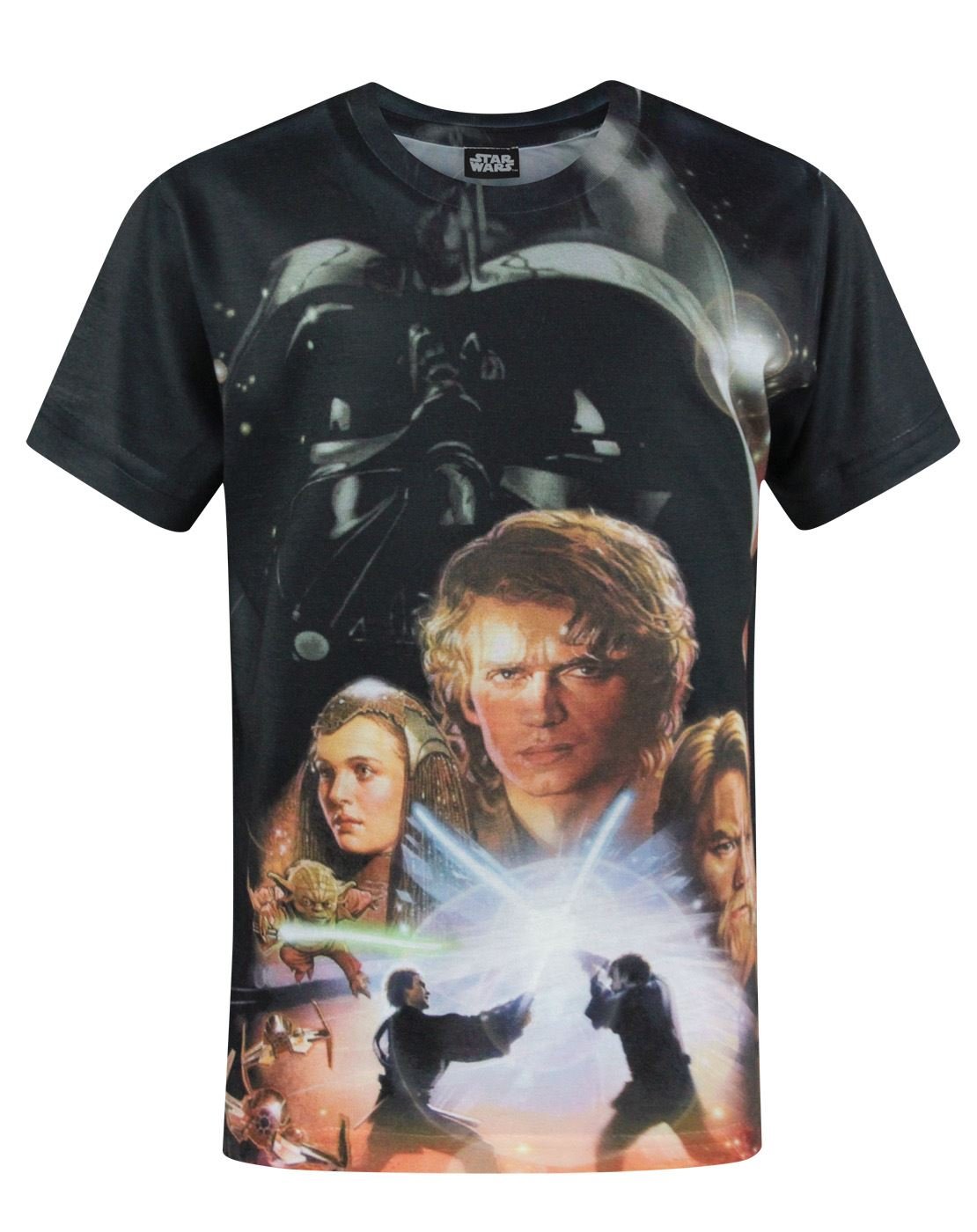 Star Wars Revenge of The Sith Boy's Sublimation T-Shirt White