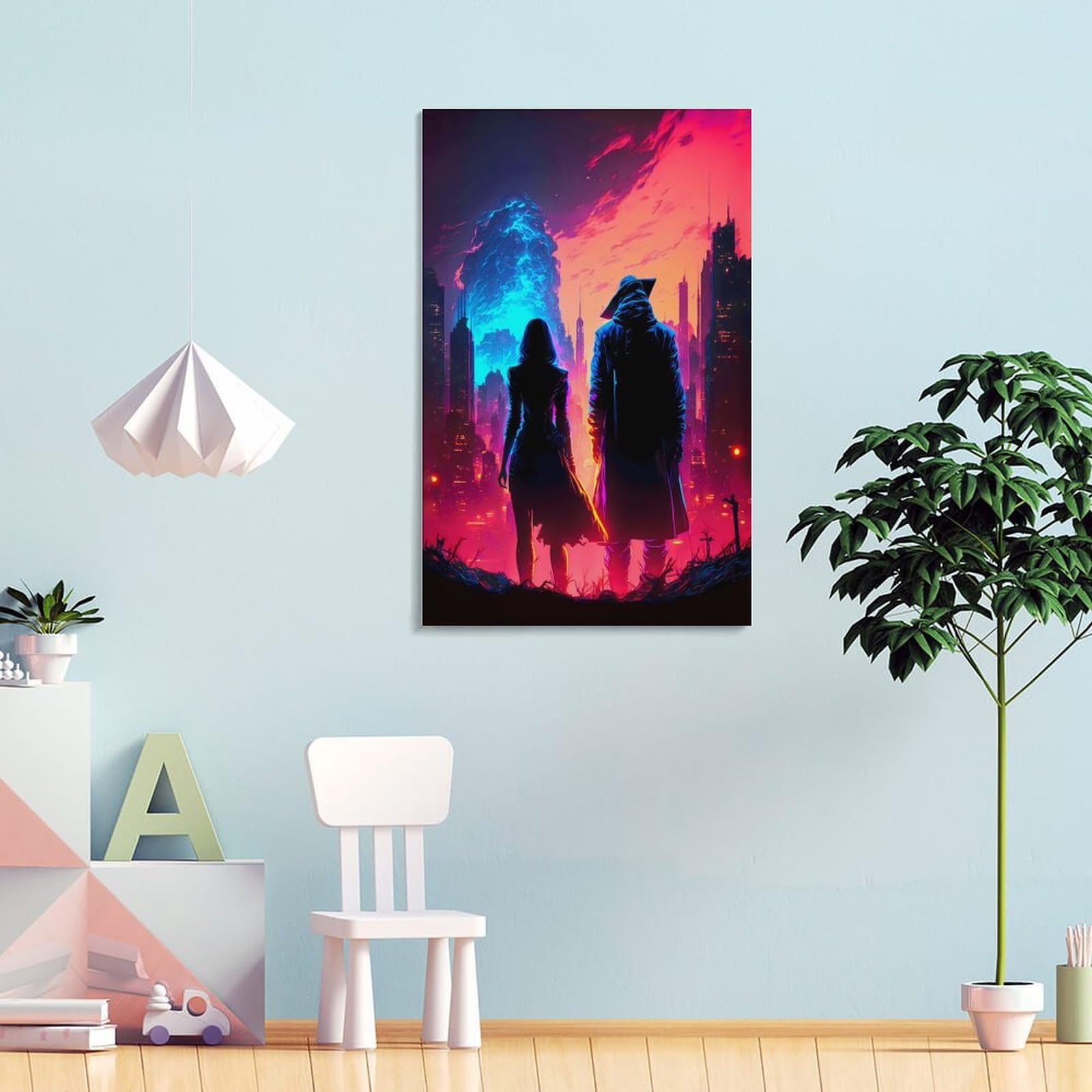Poster con righello per coppie underground, poster decorativi su tela, decorazione da parete, decorazione della stanza, poster estetico moderno, decorazione per la casa, 60 x 90 cm