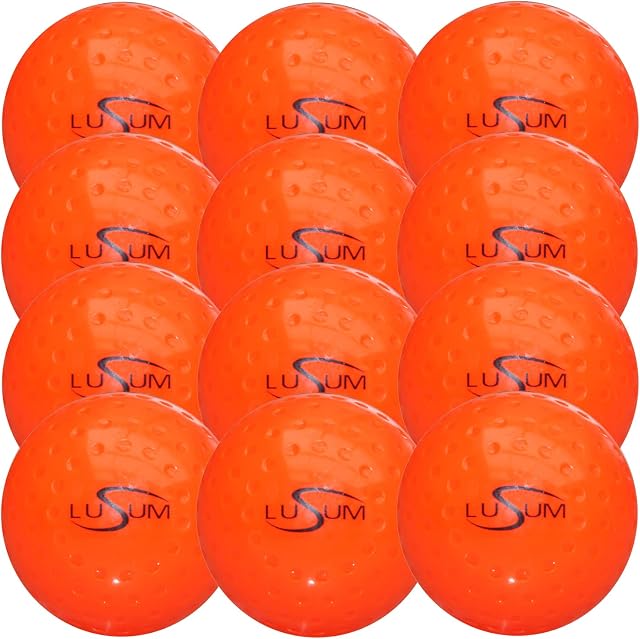 Big Game Hunters Lusum Club Dimple Training Hockey Balls - 1 Dozen Hockey Balls