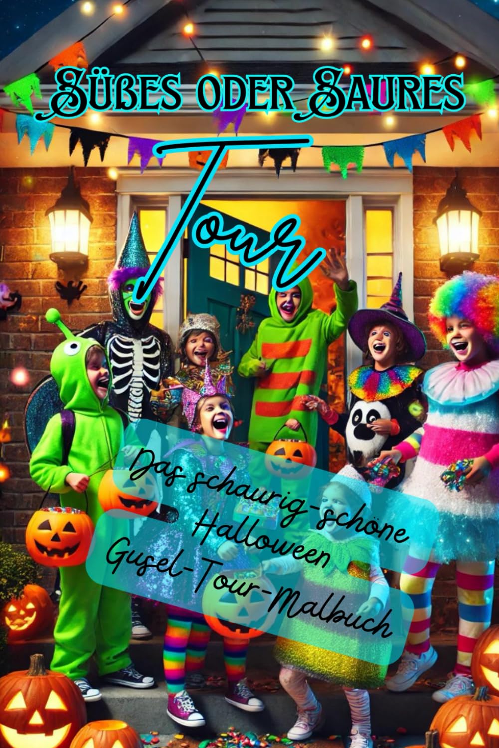 Die große Süßes-oder-Saures-Tour: Dieses Notizbuch fasst alles zusammen: Du kannst damit deine Halloween-Tour von Haus zu Haus bewerten und findest ... zum Ausmalen. Als Geschenk ab 6 Jahren