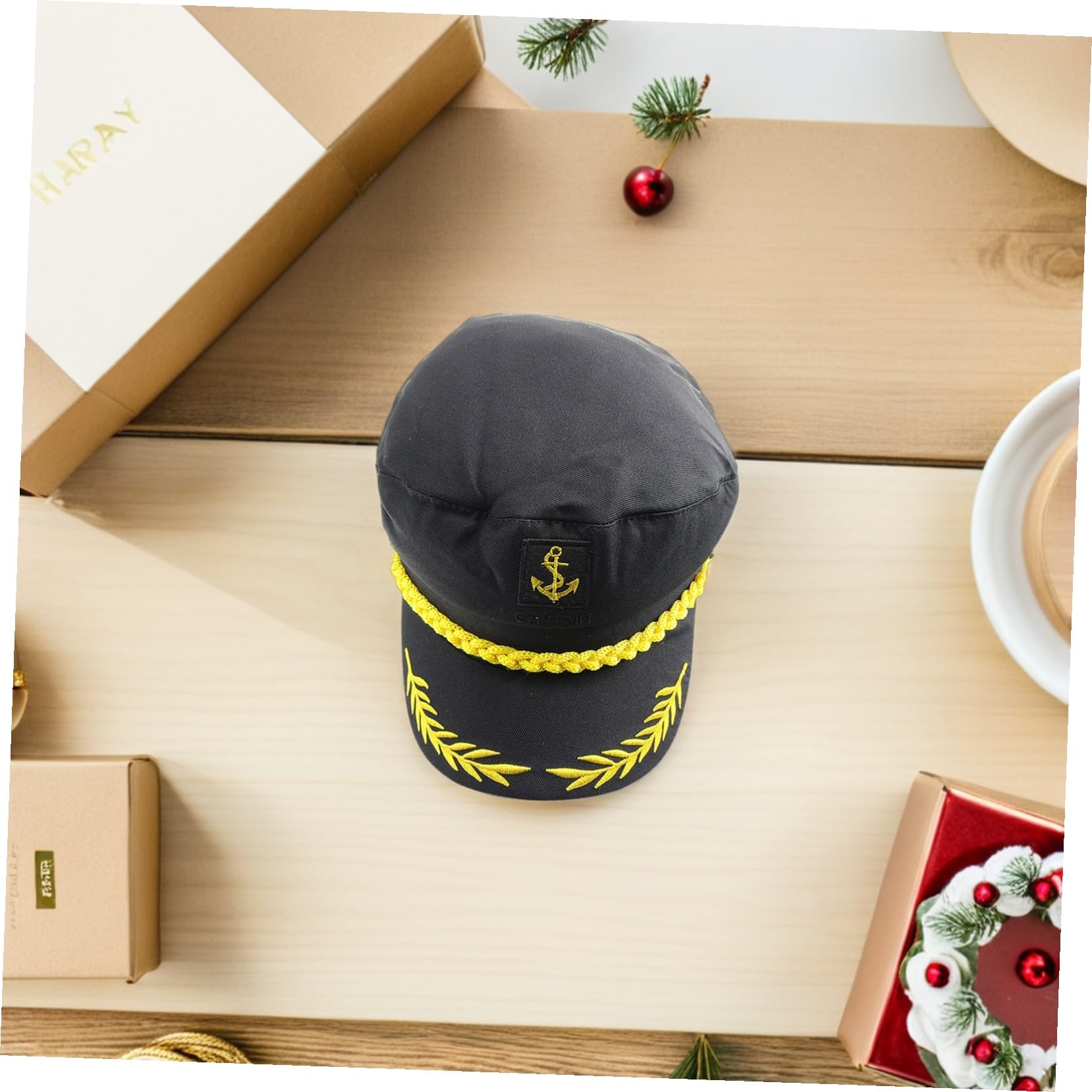 4 Stück Teiliges Yacht Kapitänsmützen Weiß Schwarz Atmungsaktive Matrosenmützen Für Cosplay Geburtstag Hochzeit Themenparty Outdoor Sonnenschutz
