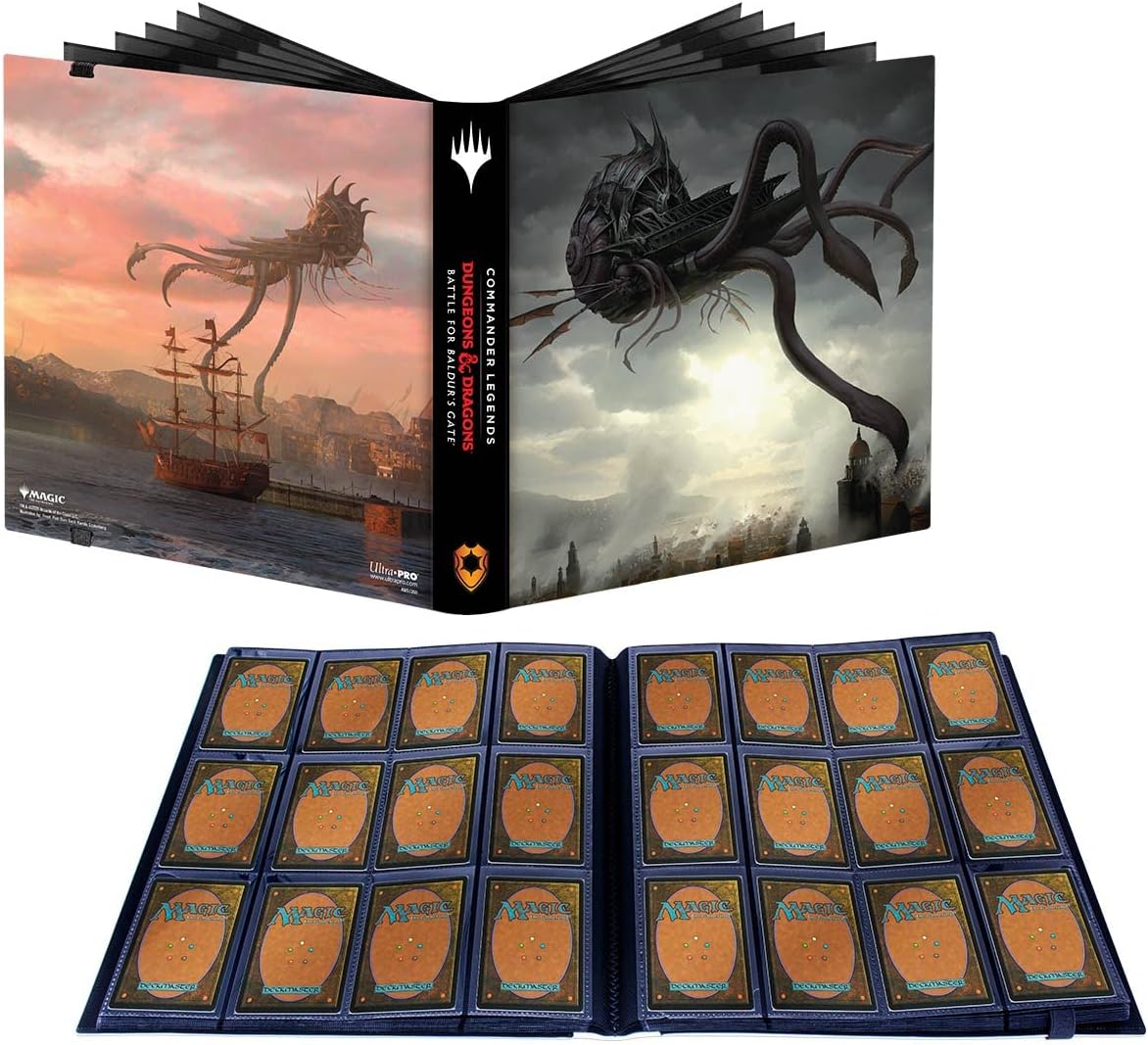 Ultra PRO - Magic: The Gathering Battle for Baldur's Gate, Commander Legend 12-Pocket PRO-Binder - Protect your Collectible Trading Cards, Sports Cards and Gaming Cards - Holds 480 Standard Size Cards