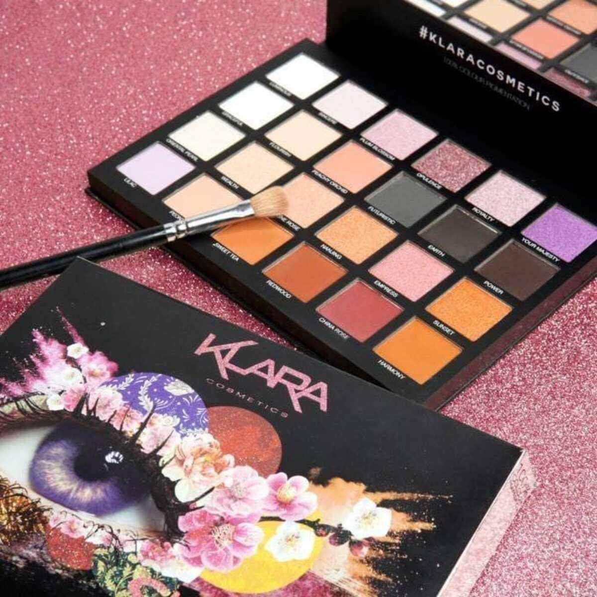 Paleta de 24 sombras de ojos Shanghai de Klara para mujer, 47.6 g