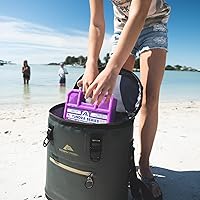 Vista 2 de Arctic Ice - Serie Tundra - Paquete de hielo reutilizable de larga duración - Punto de enfriamiento de 5° Fahrenheit - Diseñado para mantener