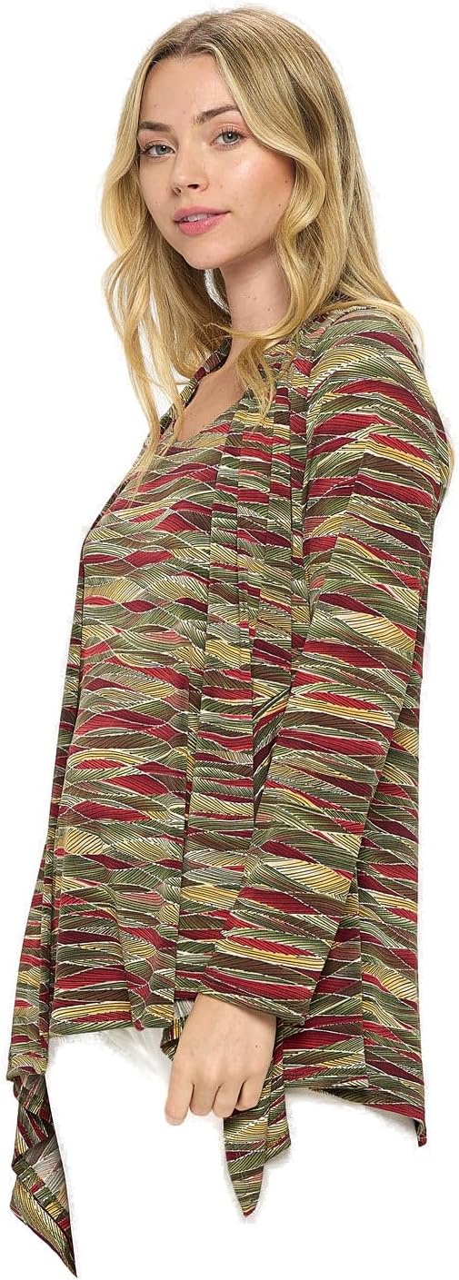 Mid-cut Jacket Long Sleeve Print-4028HT-LRP1-W426