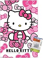 Vista 1 de Trends International Hello Kitty - Póster de pared con lazos y alfileres, 14.725 x 22.375 pulgadas