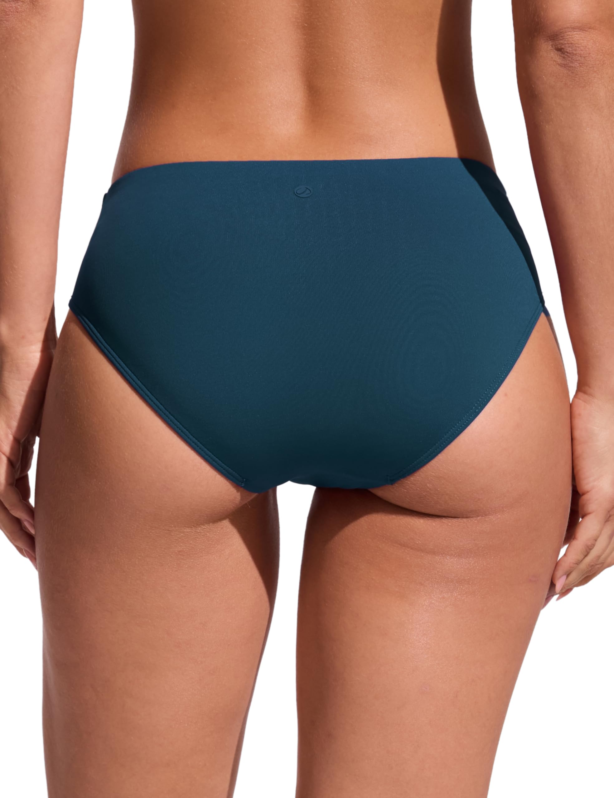CRZ YOGA Dół od bikini dla kobiet Średni stan Pełne pokrycie Strój kąpielowy Podstawowy strój kąpielowy Majtki kąpielowe