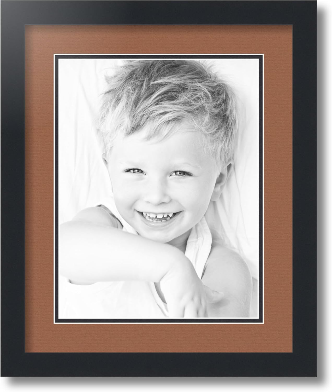 Art to Frames Double-Multimat-641-771/89-FRBW26079 Collage Photo Frame Double Mat with 1 - 10x13 Openings and Satin Black Frame
