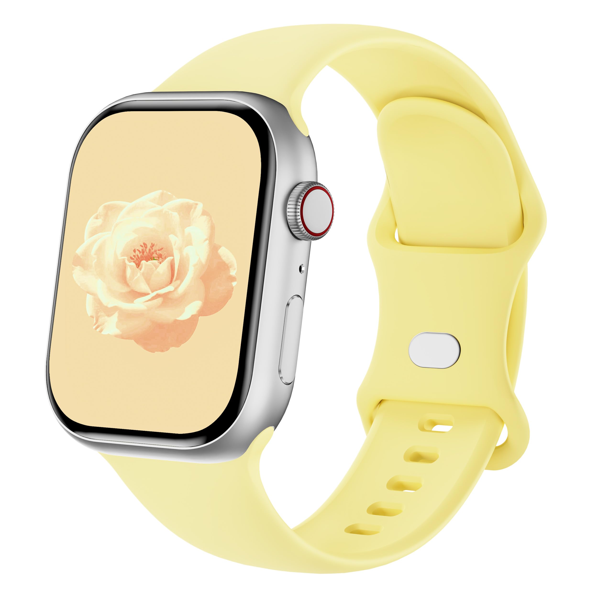Sycamond Silicone Band Compatible with Apple Watch 41mm 38mm 40mm 49mm 46mm 45mm 42mm 44mm, Replacement Sport Strap Wristband for iWatch Series 11 10