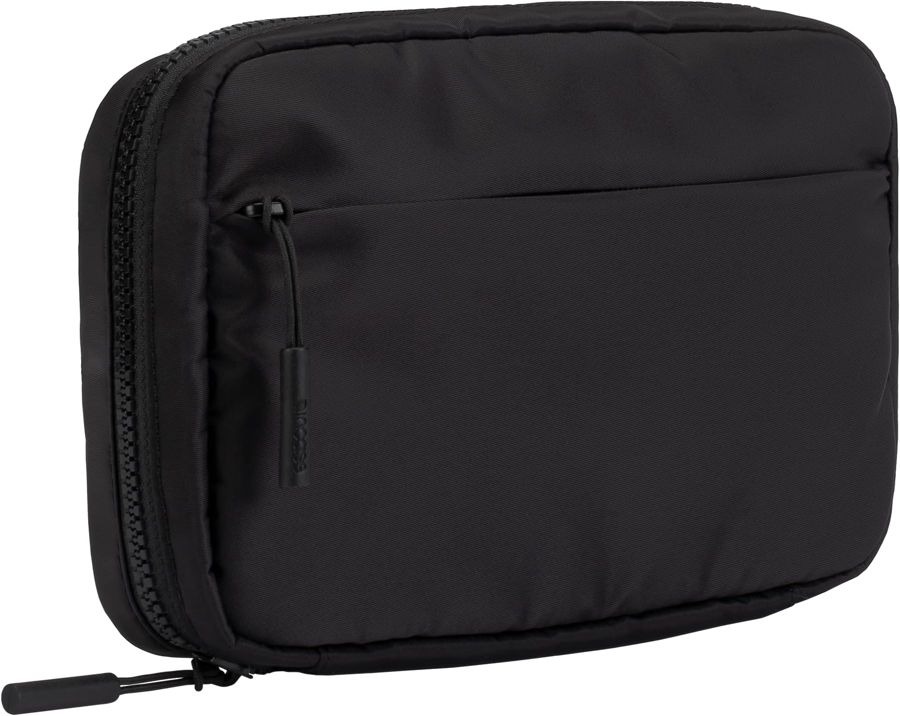 Nylon Accessory + Electronics Organizer Bag - Small Travel Pouch for Cords + Camera Accessories - Compact Tech Bag with Faux-Fur Padded Compartment