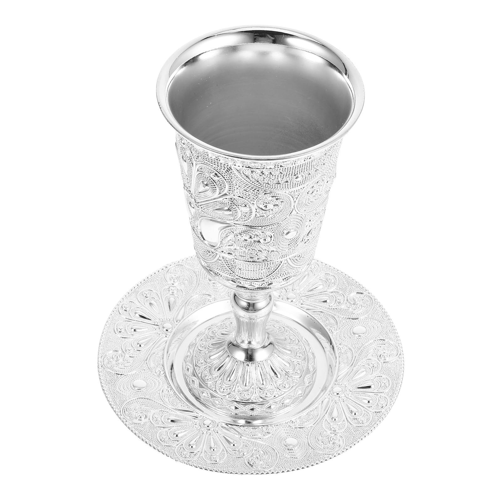 Copa de ofrenda judía de metal coleccionable ideal para bodas y Janucá