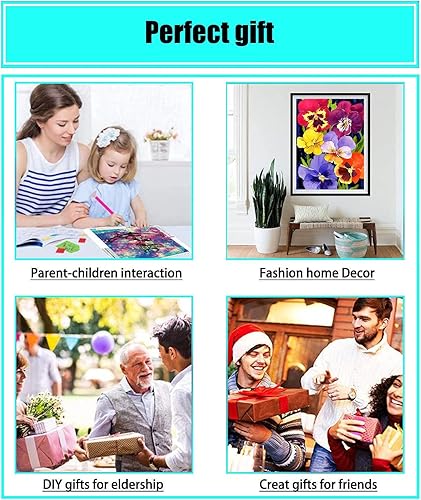 Miniatura 2 de Kit deportivo de fútbol rústico para adultos, pintura de diamantes por números, arte de gemas para decoración del hogar (lienzo de 13.8 x 13.8