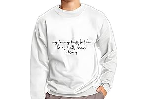 My Tummy Hurts But I'm Being Really Brave About It Grey White...