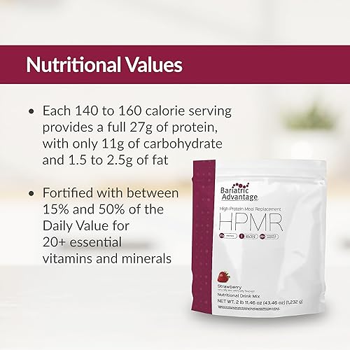 Miniatura 5 de Bariatric Advantage Mezcla de bebidas de reemplazo de comidas con alto contenido de proteínas aislado de suero de leche en polvo para pacientes con