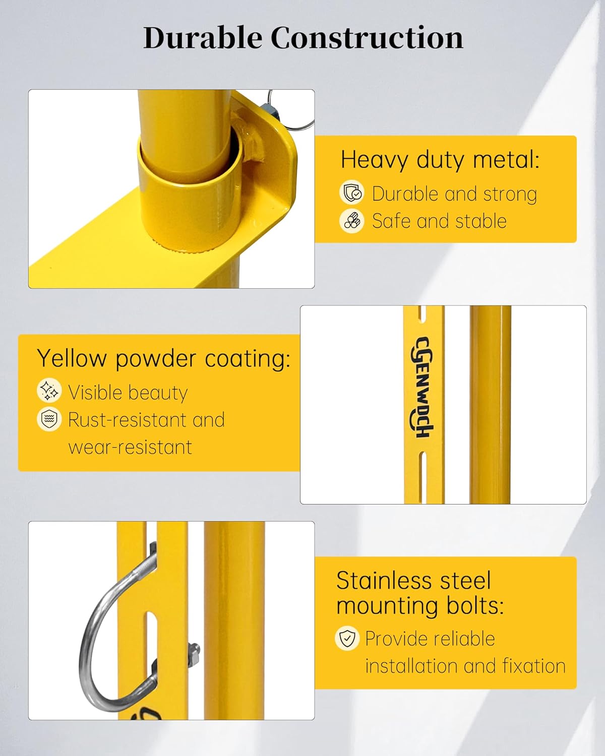 Roof Hatches Ladder Safety Post, Lengthen Hatch Ladder Hand Assist Safety Rails, Strong Support, Suitable for Roof Top Hatch Ladder