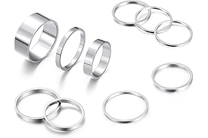 Delicate Stainless Steel Adjustable Rings