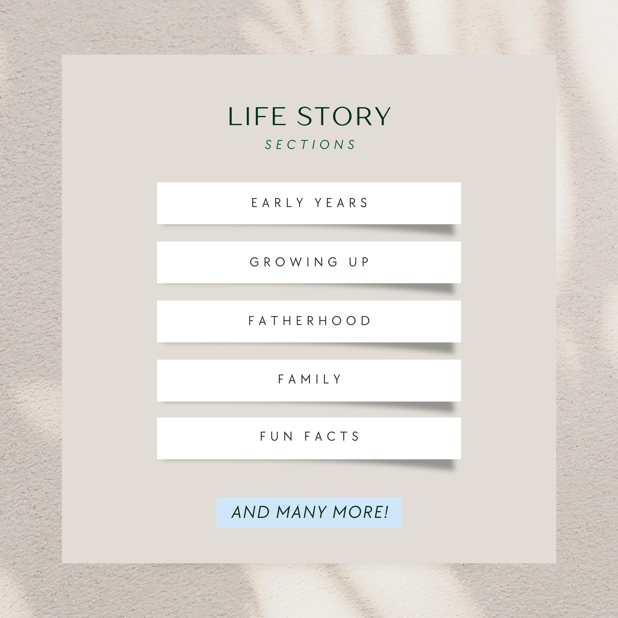 Dad's Life Story Journal (Linen Hardcover): A Meaningful Keepsake for Dad to Share His Journey and Memories Book Includes 250+ Prompt Questions - Image 3