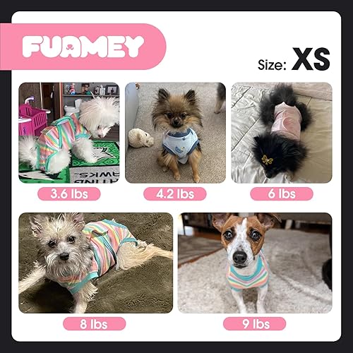 Miniatura 7 de FUAMEY Traje de recuperación para perros, mameluco para perros después de la cirugía, traje quirúrgico para perro, traje de esterilización para