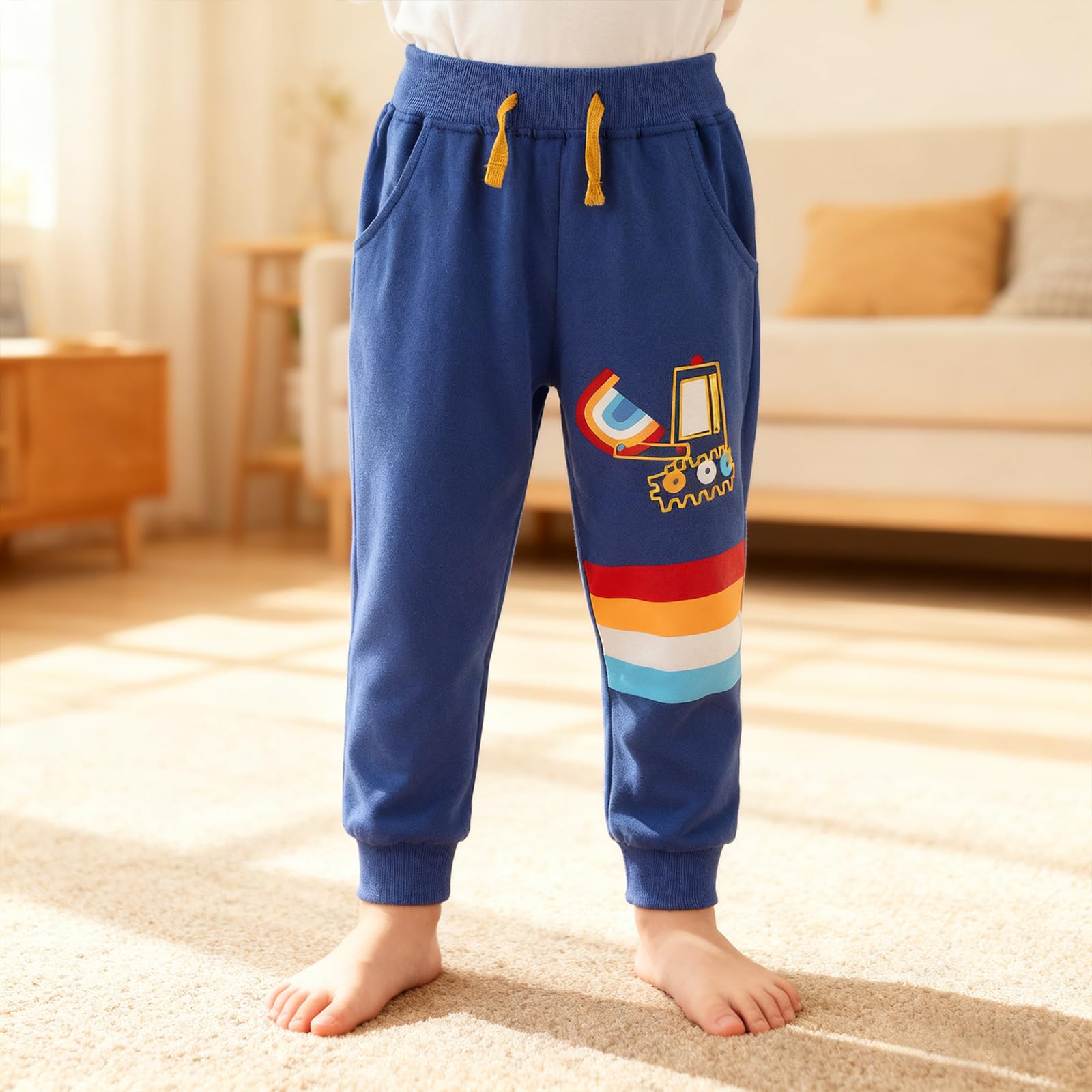Pantaloni Bambino Dinosauri Pantaloni Jogging Ragazzo Pantaloni Sportivi Jogger Bambini e Ragazzi Pantaloni Tuta Bambino Ragazzo Joggers Bambino Pacco da 2