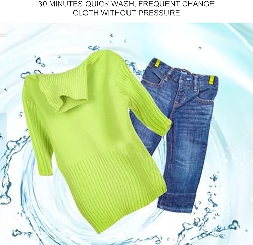 Miniatura 5 de Travell Lavadora, mini lavadora USB portátil turbina de 60 W, lavadora de viaje, enchufe de EE. UU. 100-240 V para calcetines y ropa interior