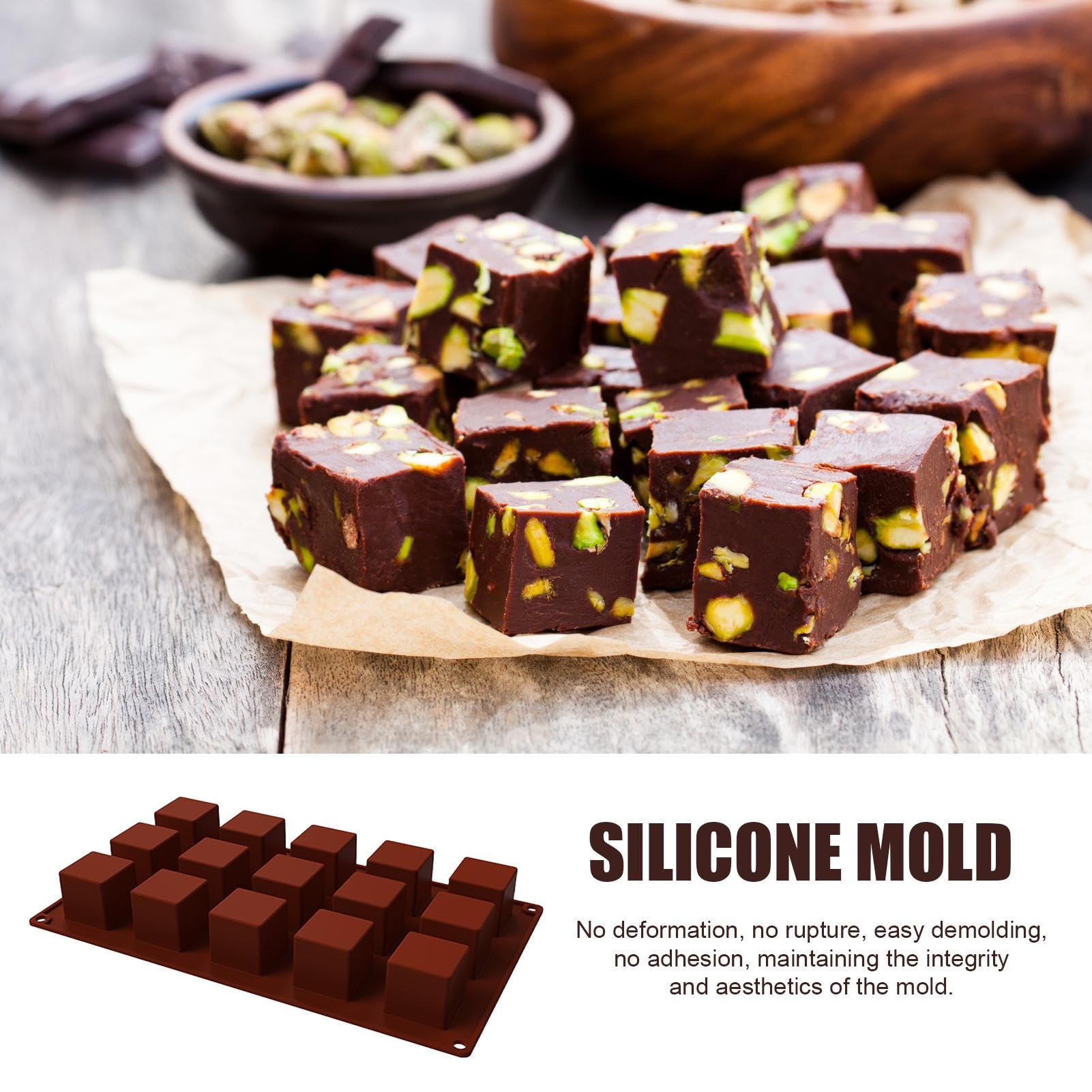 Bonbonvorm Chocolate World Vierkant (21x) 30,5x5,5mm Bonbonvorm Chocolate World Vierkant (21x) 30,5x5,5mm