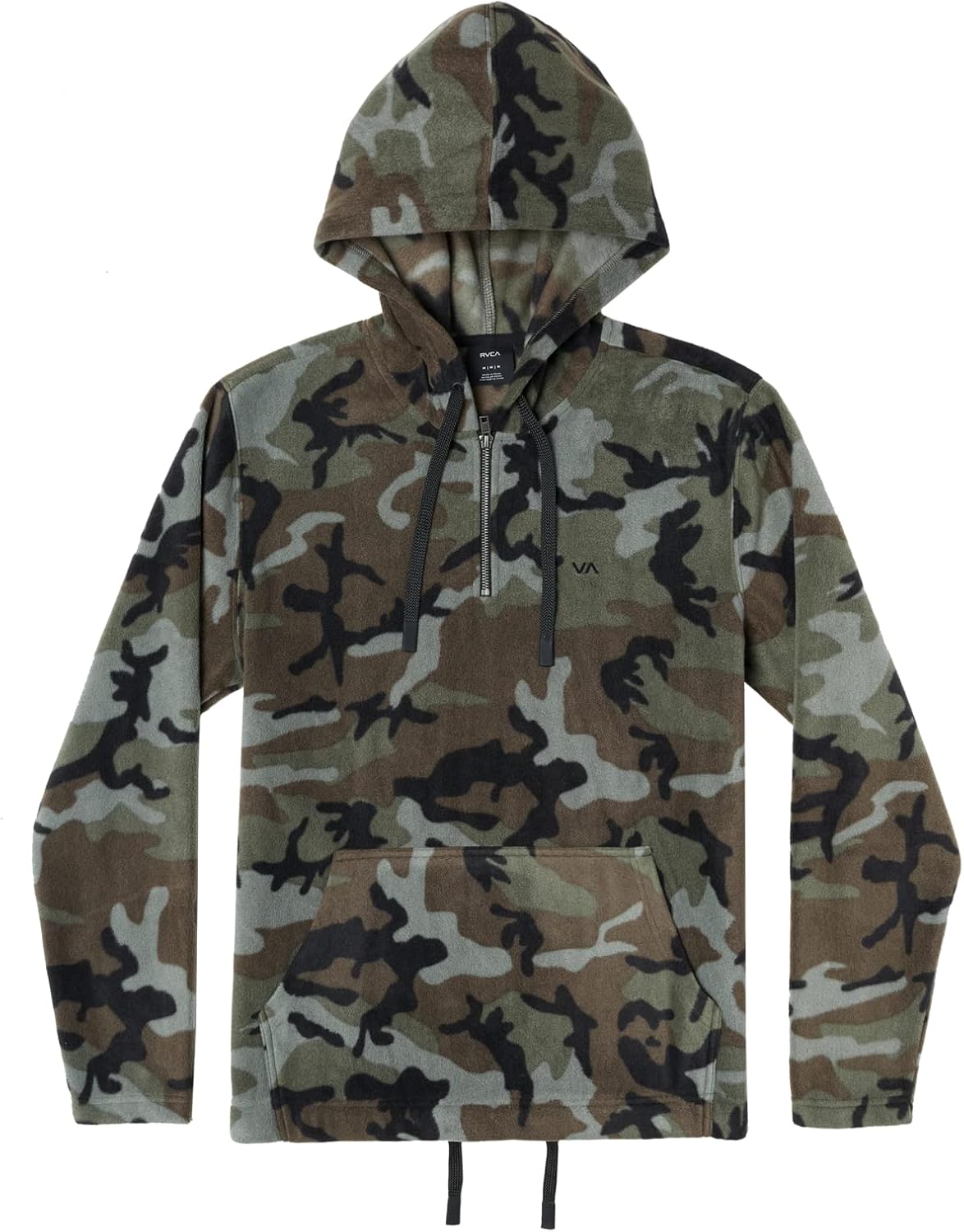 RVCA Mens Half Zip Fleece Jacket