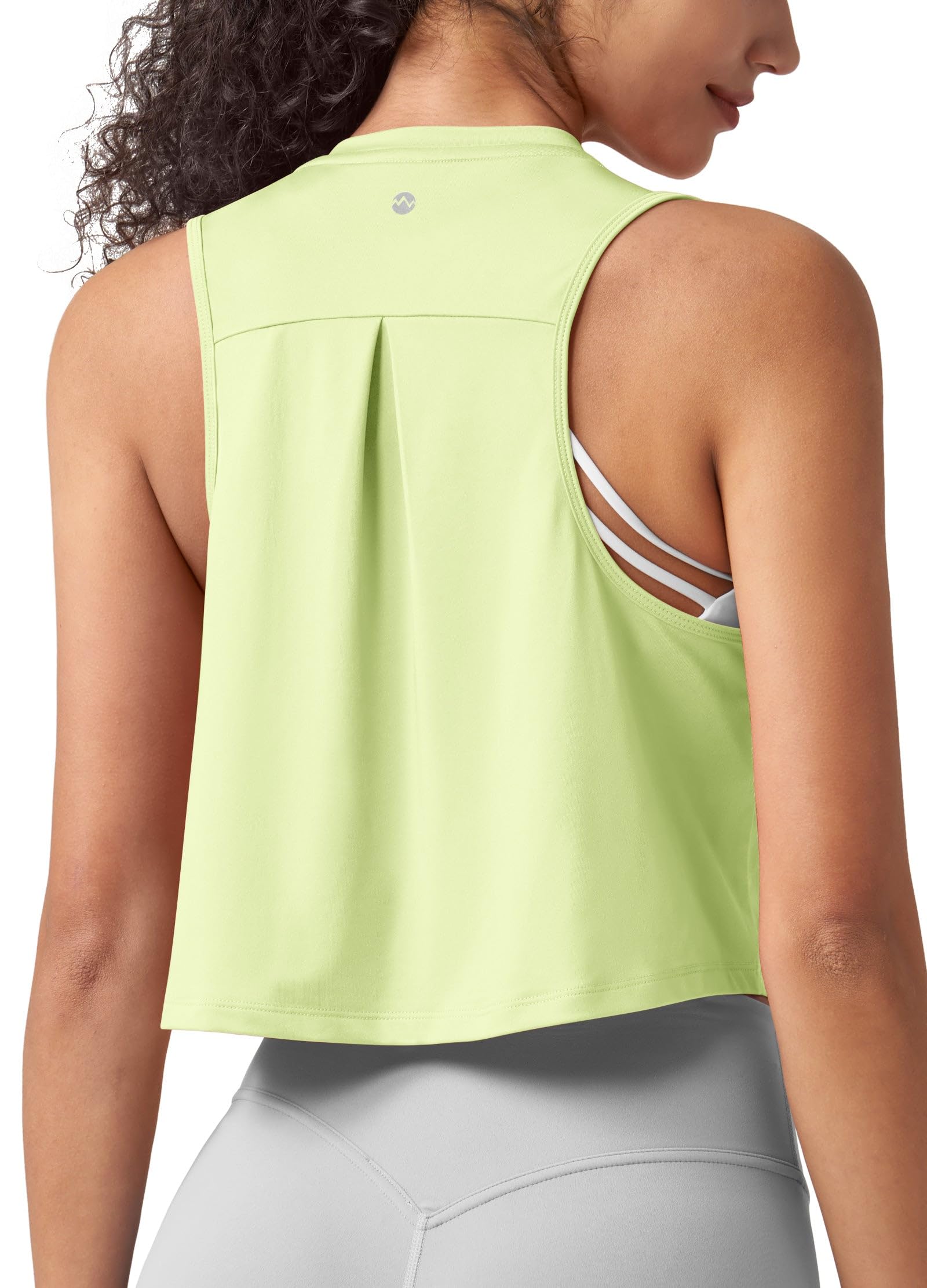 Willit Womens Athletic Tank Tops Workout Sleeveless Sport Shirts Lightweight Crop Tops Running Yoga Gym