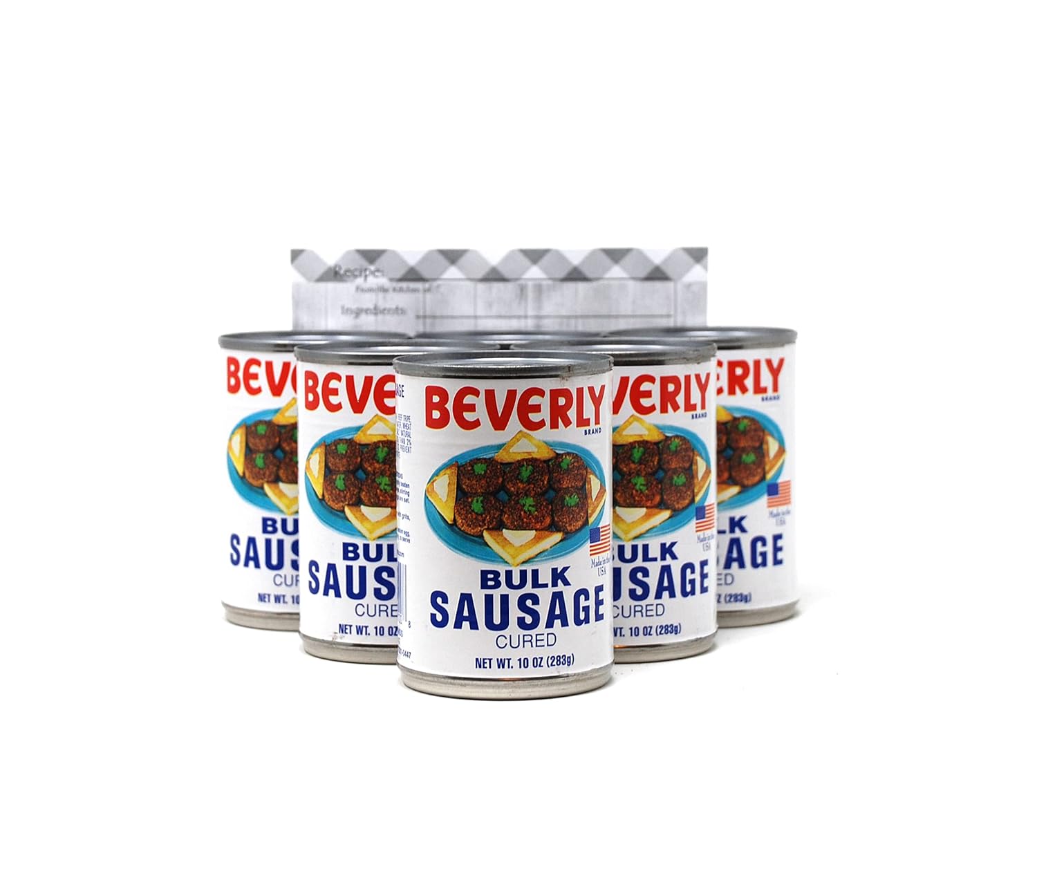 Beverly Bulk Sausage Cured, 610 Ounce Cans Bundled with a