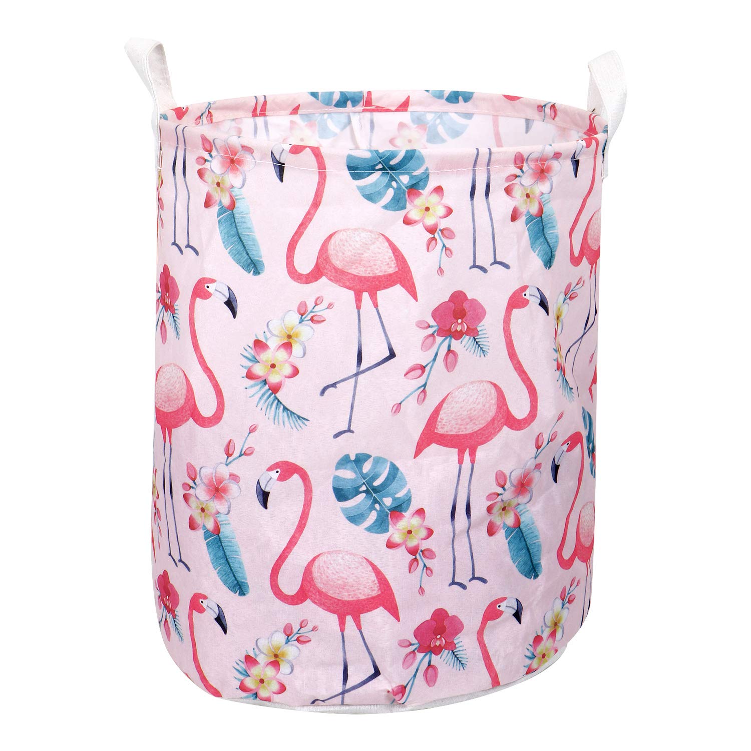 HOKIPO 43 L Folding Laundry Storage Basket (Multicolour, Large)