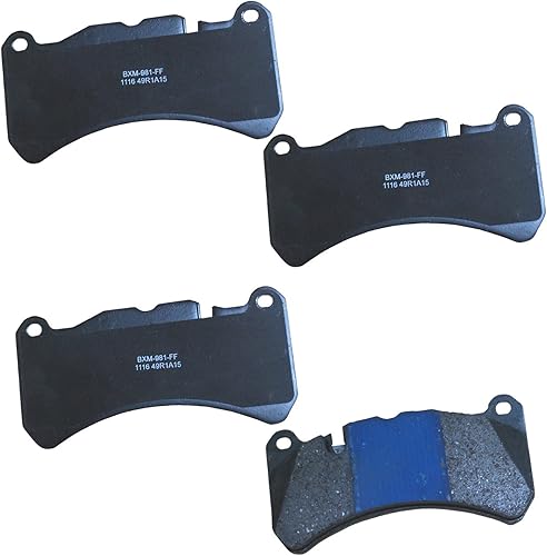 Vista 314 de Bendix Premium SBM8 - Pastillas de freno semimetálicas Premium para modelos seleccionados Buick Special, Camaro, Corvette, Phaeton, Olds F85, Vista