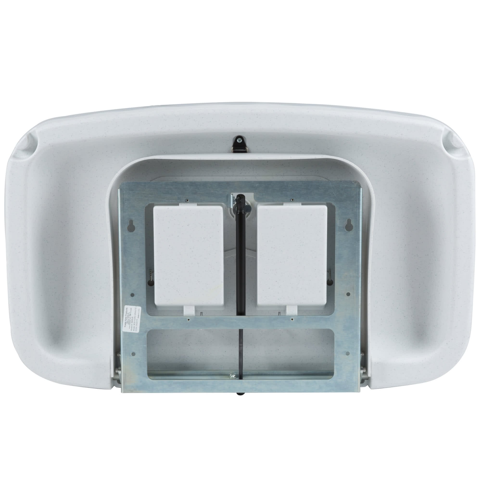 TableTop king KB200-05 Horizontal Baby Changing Station - White Granite