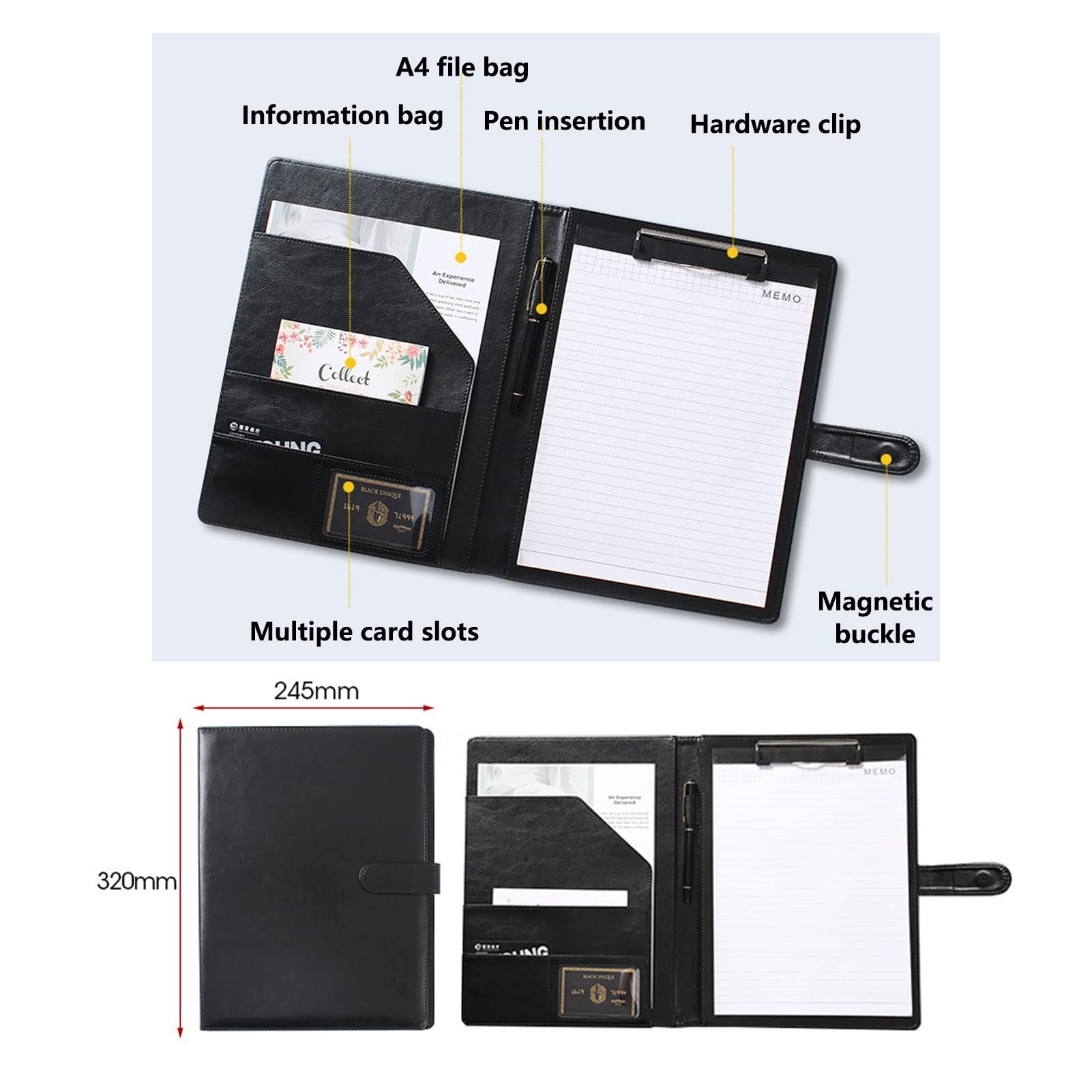 Amazon | バインダー システム手帳 A4サイズ ビジネス向け メモ